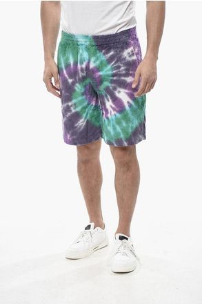 South2 West8 Terry Cotton Shorts With Tie-Dye Effect size Xl