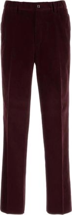 Fendi Katoenen broek met logodetail - Rood