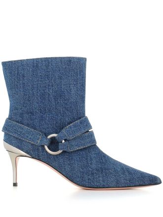 Jean-Michel Cazabat Stivaletti denim - Blu