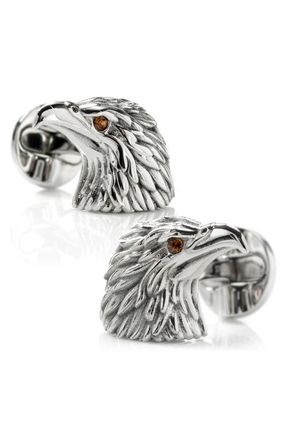 Cufflinks Inc. Eagle Head Cuff Links in Silver at Nordstrom