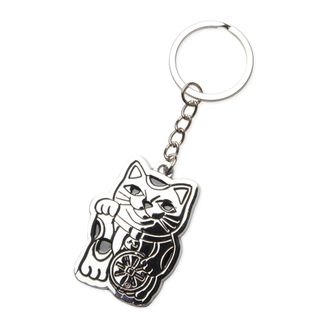 Woodbird Llavero de gato de la suerte grabado - Accessories - Hombre - Gris - ONE SIZE