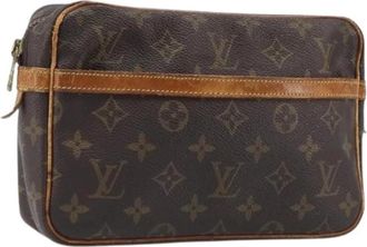 Louis Vuitton Pre-owned Clutch Bag - Dames - Vintage Clutch - Bruin - ONE Size - Leer - Vintage