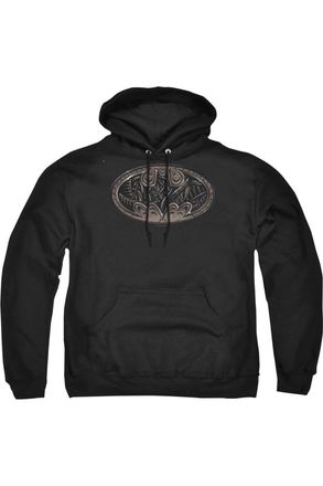 Gildan Batman Bio Mech Bat Shield Adult Pull Over Hoodie / Hooded Sweatshirt