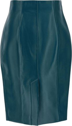 Balmain Skirt - Petrol Blue