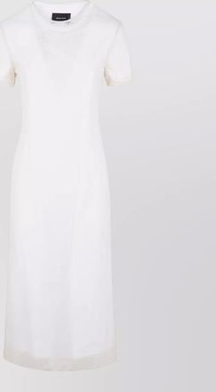 Simone Rocha layered midi dress pearl embroidery
