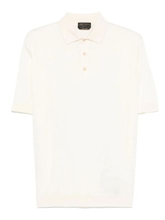 Dell'Oglio Katoenen poloshirt - Wit