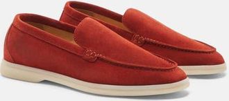 Scarosso Ludovica Loafers in Rust - Suede at Nordstrom, Size 39.5