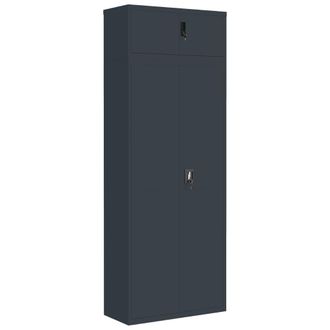 vidaXL Armario Archivador De Acero Gris Antracita 90x40x240 Cm Vidaxl