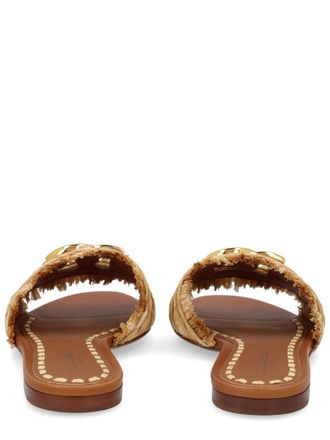 Dolce & Gabbana Logo Sandal - Beige