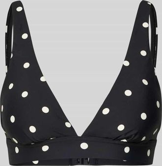 Jake*s Casual Bikini-Oberteil im Allover-Look in Black, Gr&ouml;&szlig;e XS