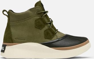 Sorel Womens Out And About Iv Classic Waterproof Boot In Utility Green, Black