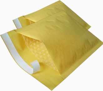 Trade Shop Trade Shop - Set 10 Pezzi Busta Gialla Da Lettere Imbottita 20x24 Cm Postali Pluriball