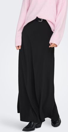 Jacqueline de Yong Maxirock JDY JDYAYA MW MAXI SKIRT WVN DIA, Damen, Gr. XL, schwarz, Web, Obermaterial: 100% Polyester, unifarben, kn&ouml;chellang, R&ouml;cke Maxirock