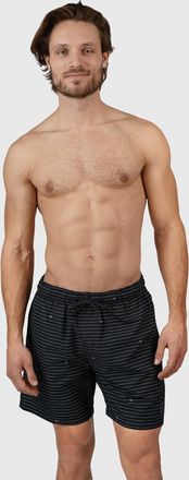 Brunotti Badeshorts BRUNOTTI, Herren, Gr. XXL, N-Gr, schwarz, Obermaterial: 100% Polyester, Badehosen Badeshorts, mit seitlichen Mesh-Eingriffstaschen, mit Mes