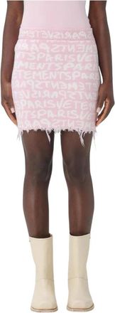 VETEMENTS Dames, Rokken, Roze, Maat: XS