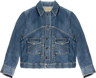 Fortela Bananastitchj Stone Wash Denim Jacket in D470 at Nordstrom, Size 46 Eu