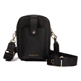 Bandolier Bandolier Dillon Bag Leather Crossbody Bag in Black/Gold