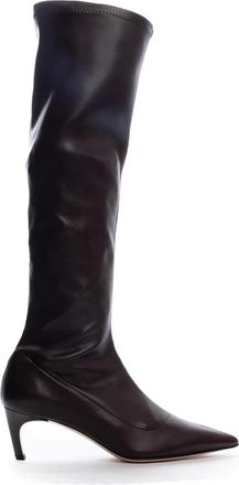 Semicouture High Leather Boot