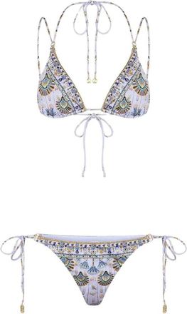 Camilla Badpak met patroon - Dames - Bikinis - Veelkleurig - XS - Tweed - Badmode
