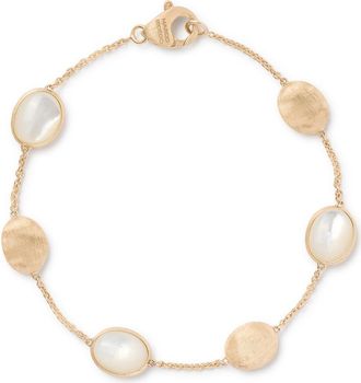 Marco Bicego Siviglia 18K Yellow Gold Mother-of-Pearl Bracelet at Nordstrom, Size 7.25