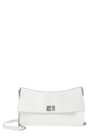 Balenciaga Rodeo Leather Wallet on a Chain in 9001 Optic White at Nordstrom