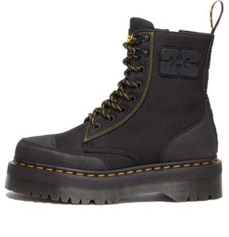 Dr. Martens Dr.Martens x Ganni Jadon Nylon Platform Boots Black 31794001