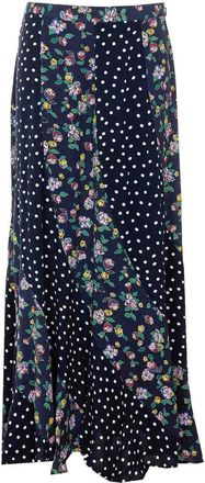 Rixo Blue Gracella Skirt