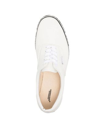 Undercover Printed Soles Canvas Sneakers - White
