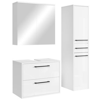 Badplaats Set Mueble Bajo Lavabo Florence 60 X 35 Cm - Blanco Brillo - Mue
