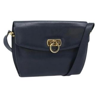 Ferragamo Pre-owned Shoulder Bag - Dames - Pre-owned - Blauw - Maat: ONE Size