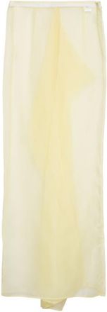 Zankov Yoko Silk Organza Maxi Skirt in Butter at Nordstrom, Size X-Small