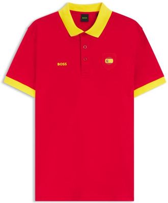 BOSS Paddy polo shirt with country flag