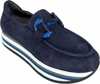 Softwaves Womens Catlin Loafers In Ink Blue