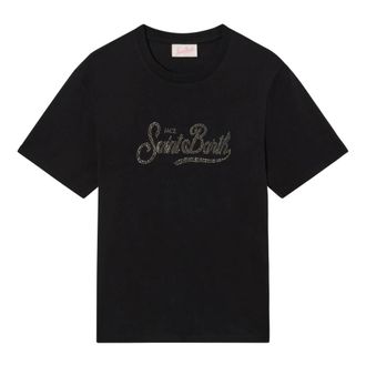 MC2 Saint Barth Emilie Cotton T-shirt - female - MC2 Saint Barth - T-Shirts - Black - S - Tops