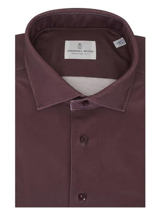 Emanuel Berg spread-collar shirt - Red