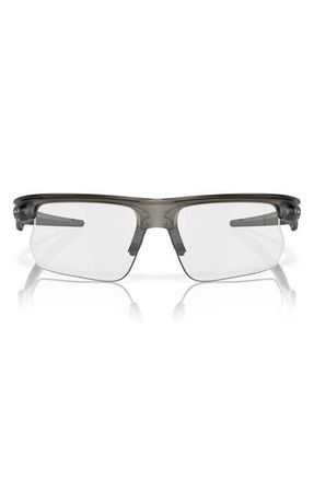 Oakley Bisphaera 68mm Prizm Gradient Oversize Polarized Rectangular Sunglasses in Grey Smoke at Nordstrom