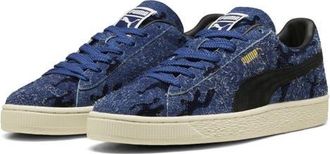 Puma Suede Flock Sneaker in Blue Jewel/Club Navy at Nordstrom, Size 9.5