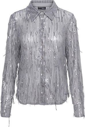 &Co Woman Overhemden, Dames, Grijs, XL, Polyester, Barcelona Blouse