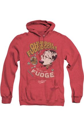 Gildan A Christmas Story Fudge Adult Heather Hoodie / Hooded Sweatshirt