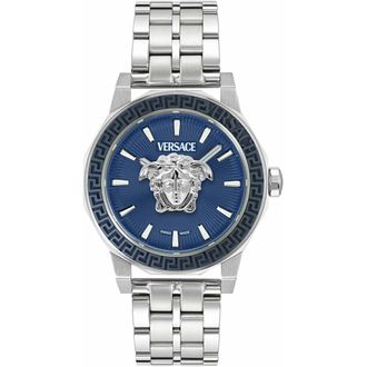 Versace Medusa Deco Horloge - Heren - Accessoires - Grijs - Maat: ONE Size