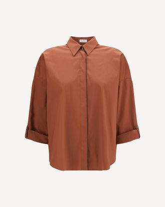 Brunello Cucinelli Shiny monili Shirt Female XL