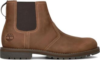 Timberland Bruine Chelsea Boot Larchmont Mid - Heren - Chelseaboots - Bruin - 40 EU - Leer - Schoenen