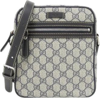 Gucci Pre-owned GG Plus Shoulder Bag - Dames - Vintage Schoudertas - Beige - ONE Size - Vintage