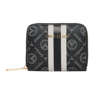 Carlo Colucci Carlo Colucci, Wallets & Cardholders, female, Black, Size: ONE SIZE Small Wallet with Contrast Stripe