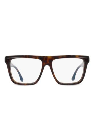 Victoria Beckham square-frame glasses - Brown