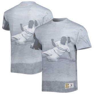 Mitchell & Ness Mens Mitchell & Ness Jackie Robinson Brooklyn Dodgers Cooperstown Collection Highlight Player T-Shirt in White at Nordstrom, Size Medium
