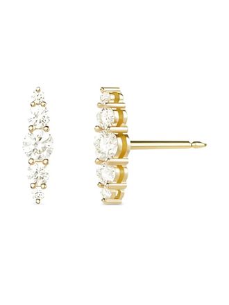 Melissa Kaye 18K yellow gold Aria diamond earrings - women - 18kt Yellow Gold/Diamond - One Size