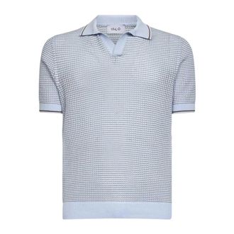 D4.0 Jacquard Polo Shirt - male - D4.0 - Polo Shirts - Blue - XS - Tops