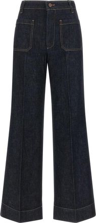 Victoria Beckham Jeans, Dames, Blauw, W29, Katoen, Alina Jeans