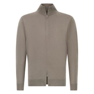 Boggi Milano Truien & Vesten, Heren, Beige, 3Xl, Wol, Merino wol volledige rits trui